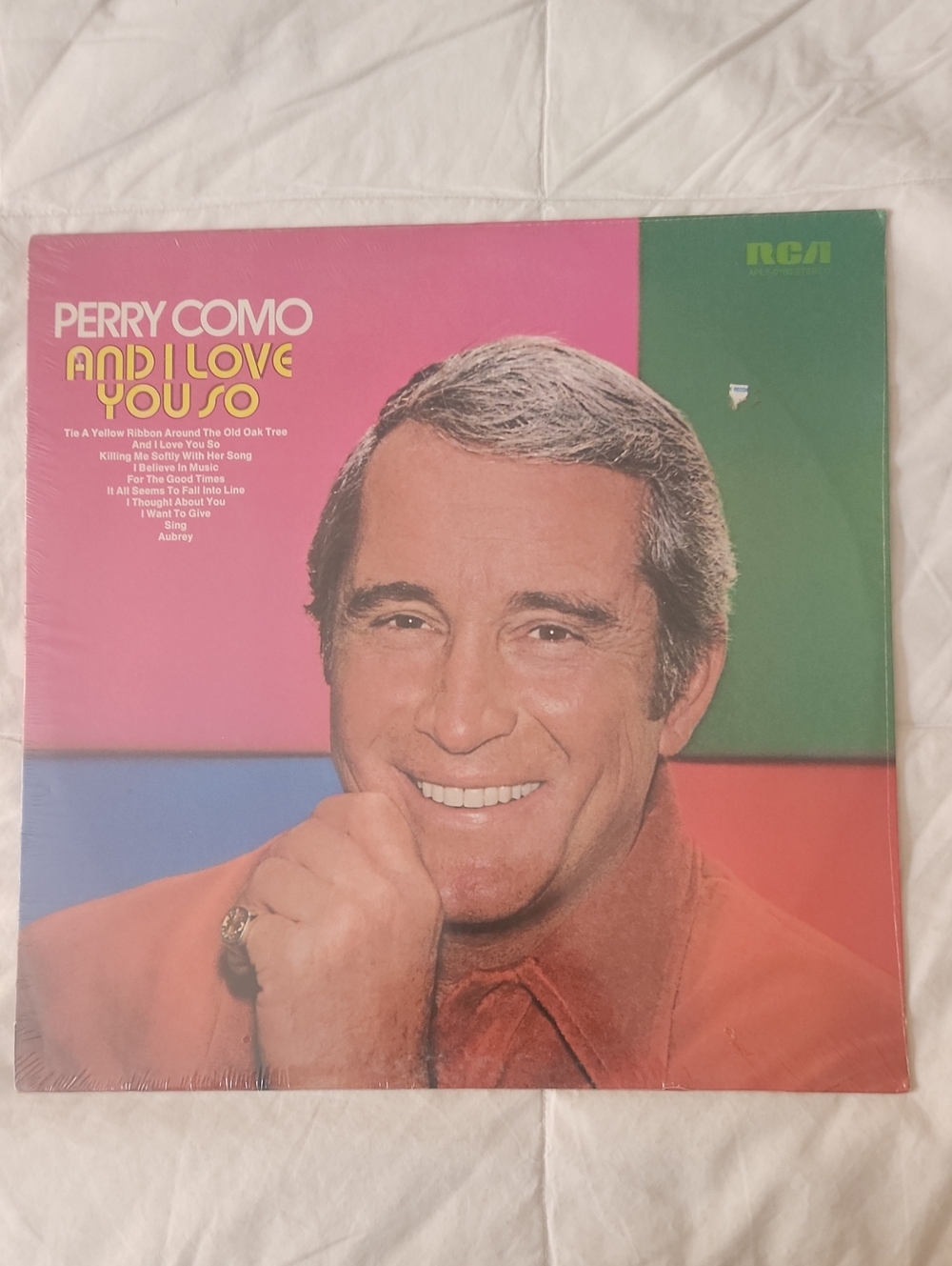 Perry Como "And I Love You So" Vinyl Record - Color Block Cover SEALED!!!